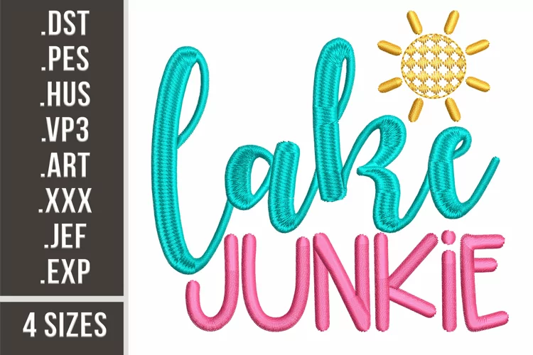 Lake Junkie l Embroidery Design