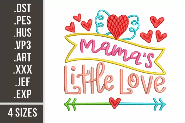 Mama's Little Love | Embroidery Design