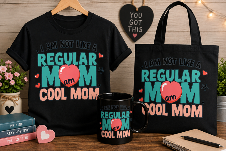 I Am Not Like a Regular Mom PNG, Cool Mom Design