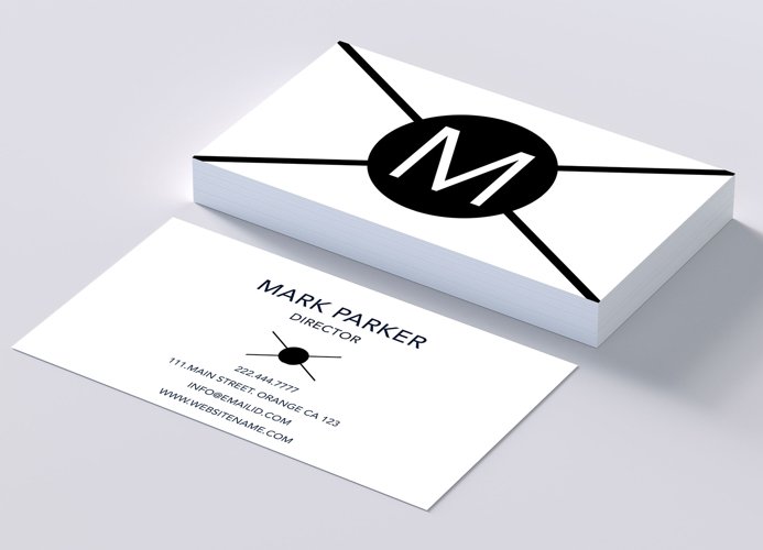 Beautiful clean business card example image 1