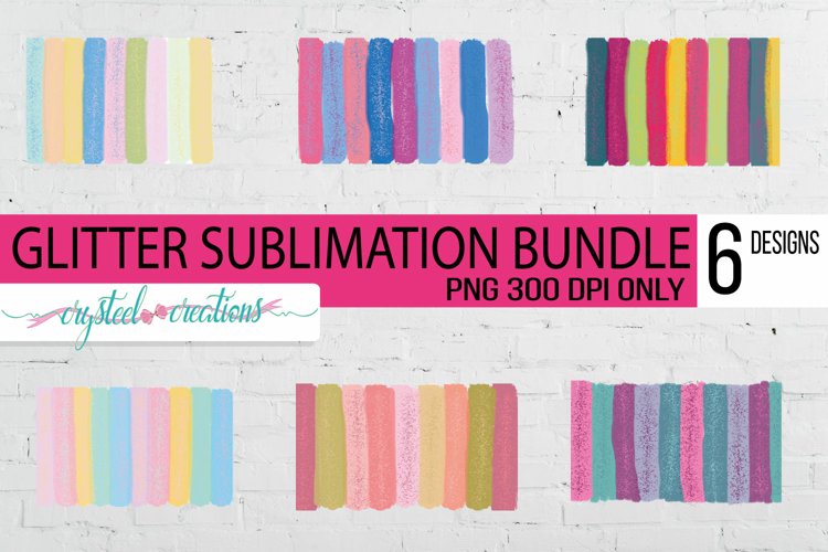 Glitter Sublimation Brushstrokes Background Bundle example image 1