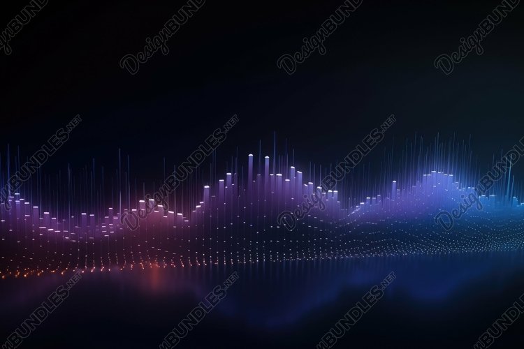 Blockchain Data Fields Network Line Background Wallpaper example image 1