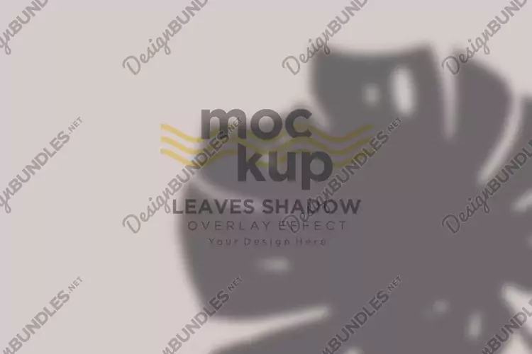 Leaves Shadow Overlay Effect Mockup