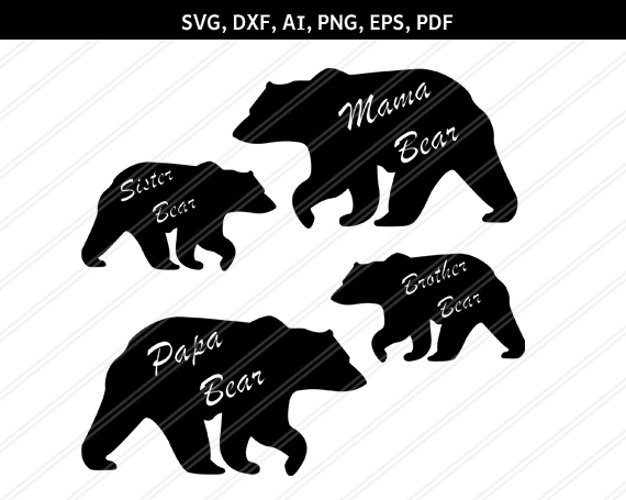 Mama Bear SVG, Little SVG, Mama Bear svg, Mama Cut Files