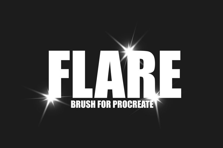 Flare stamp brush for procreate