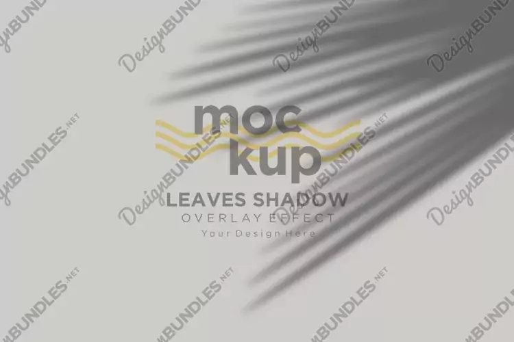 Leaves Shadow Overlay Effect Mockup