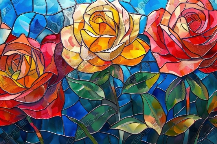 Stained Glass Texture Image 24