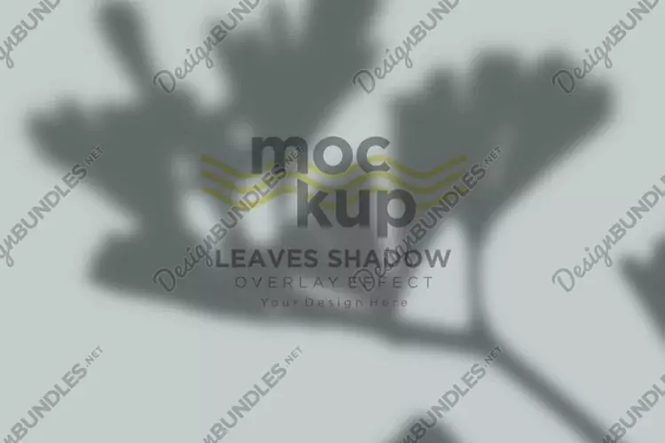 Leaves Shadow Overlay Effect Mockup
