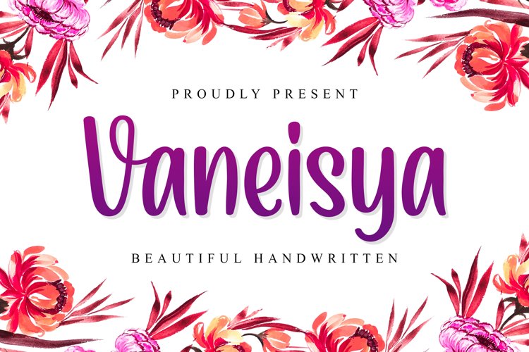 Vaneisya - Beautiful Handwritten example image 1