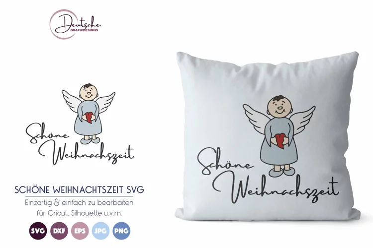 Schöne Weihnachtszeit SVG | Engel SVG