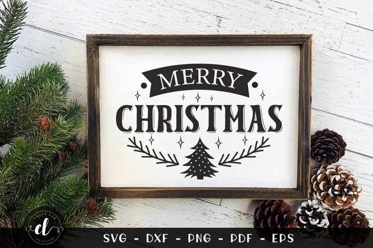 Merry Christmas SVG, Christmas Design, Christmas Sign example image 1