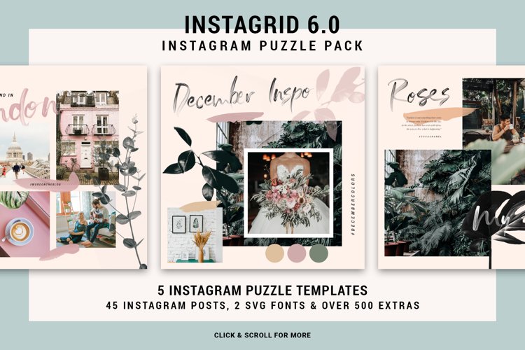 InstaGrid 6.0 - Instagram Puzzle Templates Pack example image 1