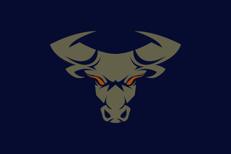 Angry bull logo template vector - Eps 10 example image 1