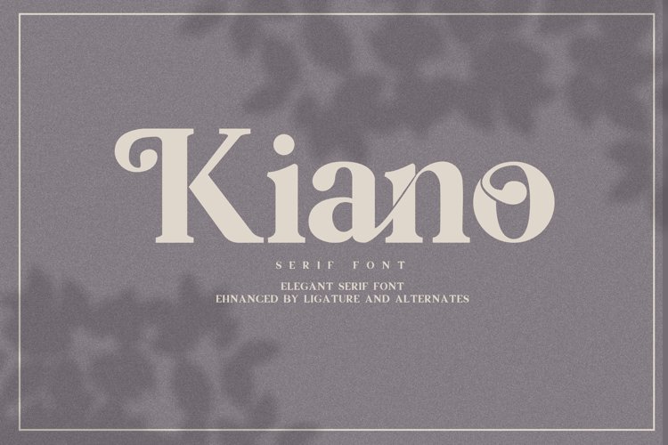 Kiano Serif Font example image 1