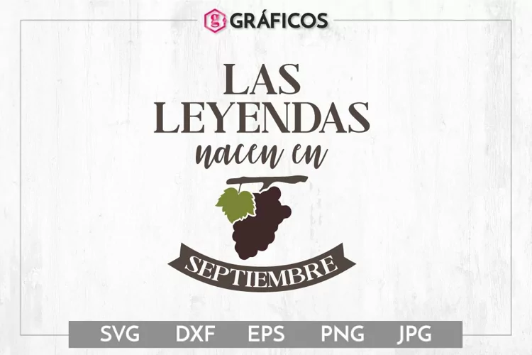 Las leyendas nacen en septiembre SVG - Otoño SVG