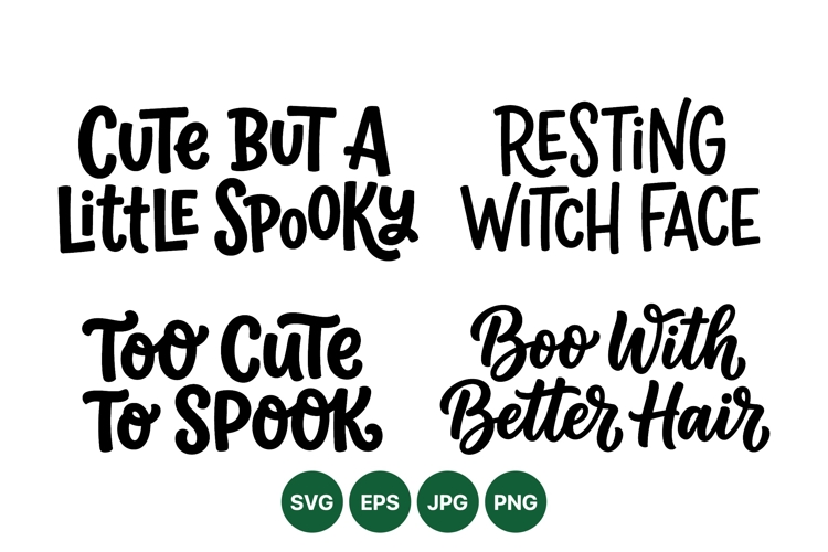 Funny Cute Halloween Quotes Svg Cut Files