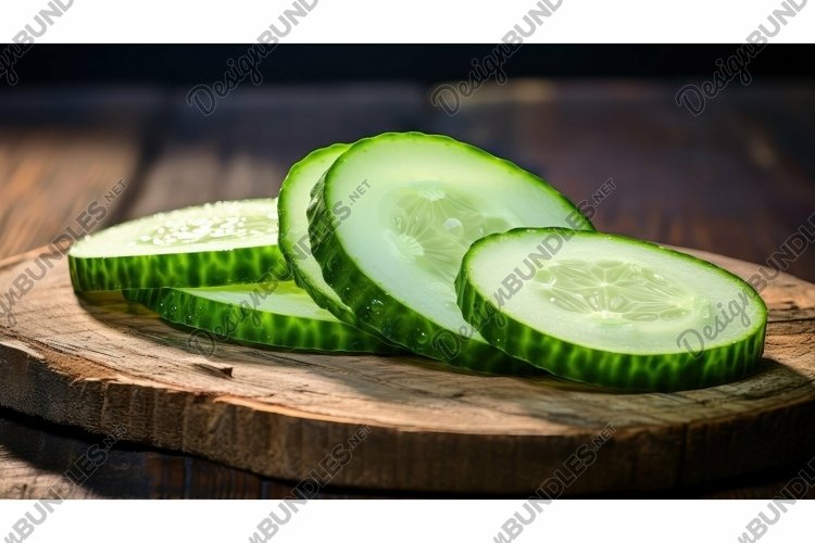 wooden view cucumber background