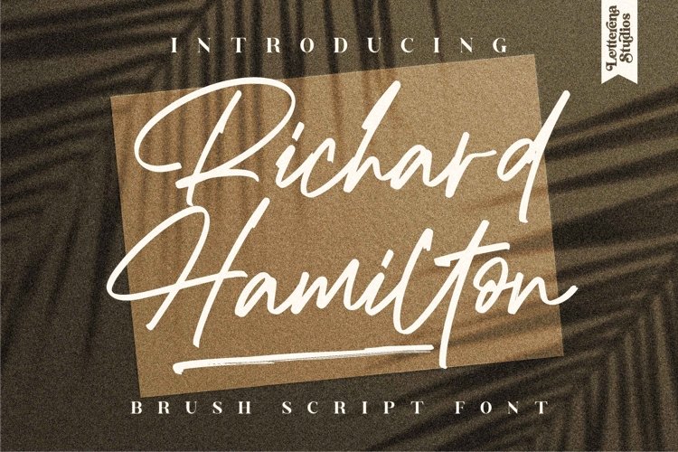 Richard Hamilton - Brush Signature Font example image 1