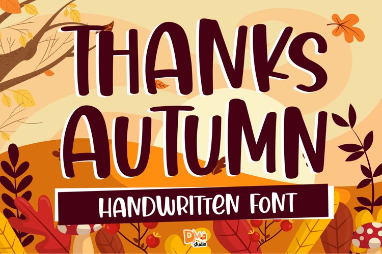 Thanks Autumn - Handwritten Font example image 1