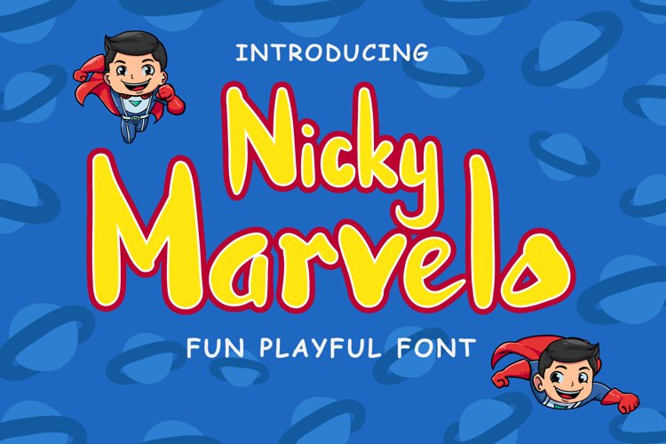 Nicky Marvelo - Fun Playful Font example image 1