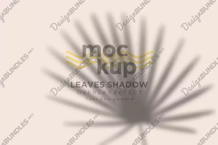 Leaves Shadow Overlay Effect Mockup
