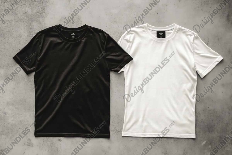 Black Tshirt Mockup Image 17