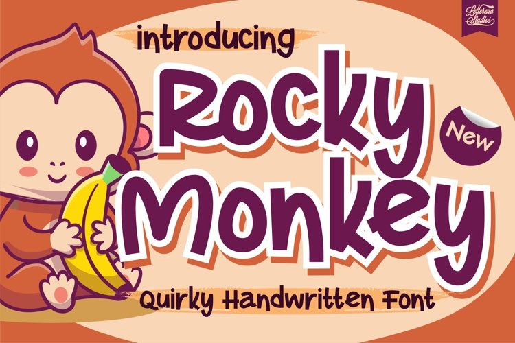 Rocky Monkey - Quirky Handwritten Font example image 1