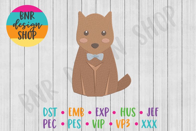 Dog Machine Embroidery Design example image 1