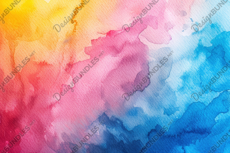 Vibrant Watercolor Background Wallpaper