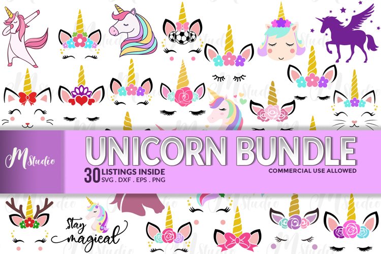 Unicorn Bundle SVG example image 1