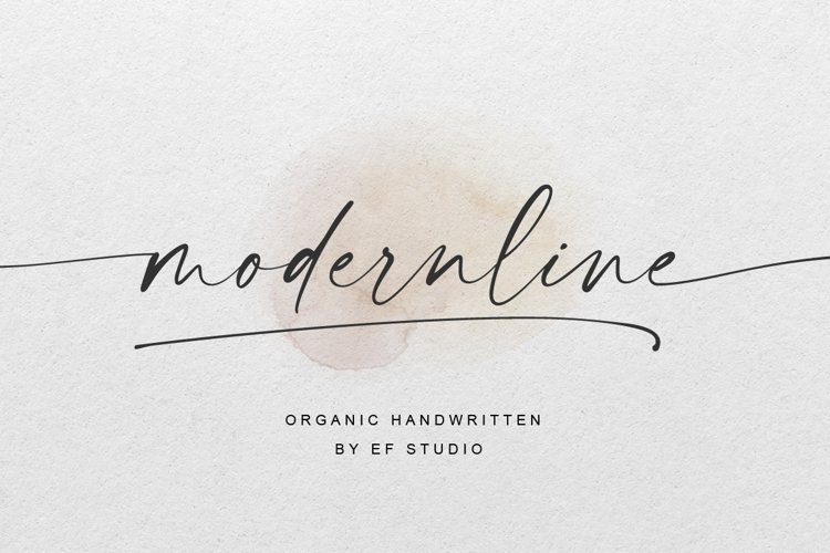 modernline | handwritten font