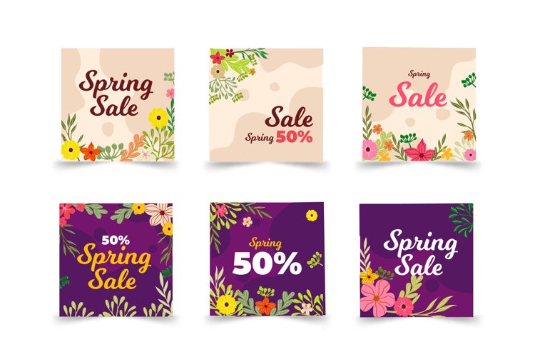 Spring Sale Instagram Post Collection