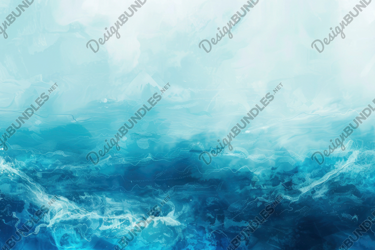 Art Abstract Blue Sea Background Wallpaper