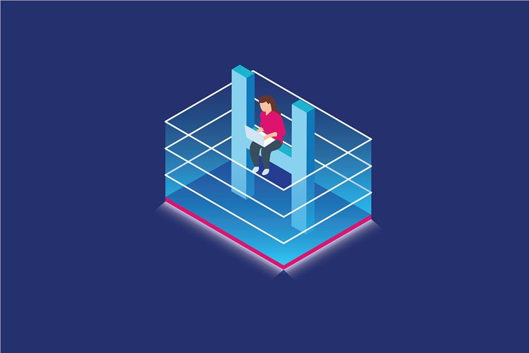 Isometric Illustration Learn example image 1