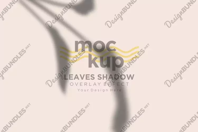 Leaves Shadow Overlay Effect Mockup
