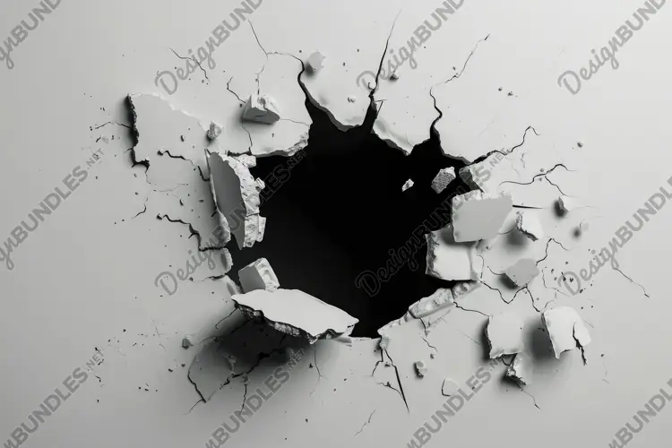 Hole in the Wall Background Wallpaper