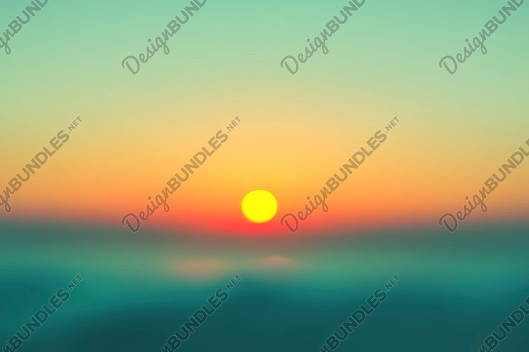 Sunset Blur View Background Wallpaper