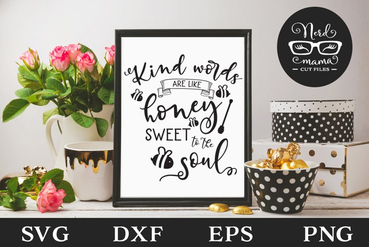 Kind words SVG Cut File example image 1