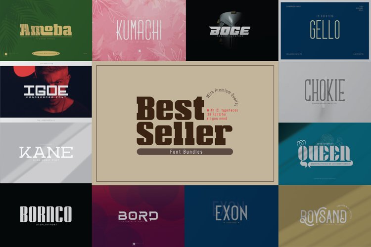 Best Selling Font Bundles example image 1