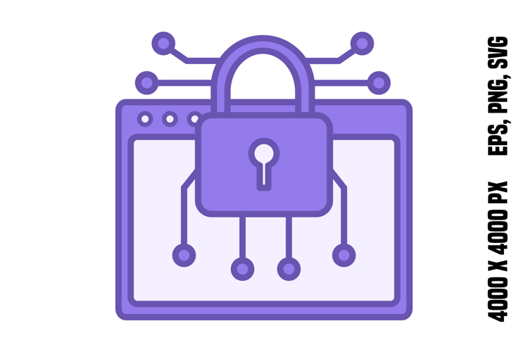 Colored Encryption Icon