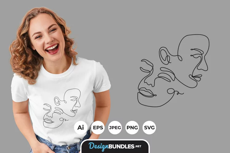 Women Abstract Illustrations for T-Shirt Design