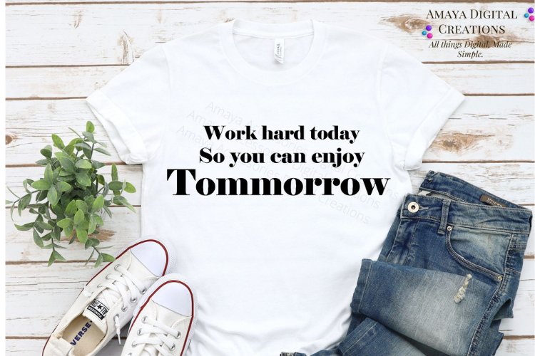 Work Hard SVG, Instant Download example image 1