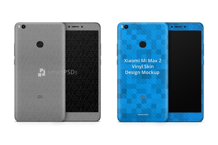 Xiaomi Mi Max 2 Vinyl Skin Design Mockup 2018