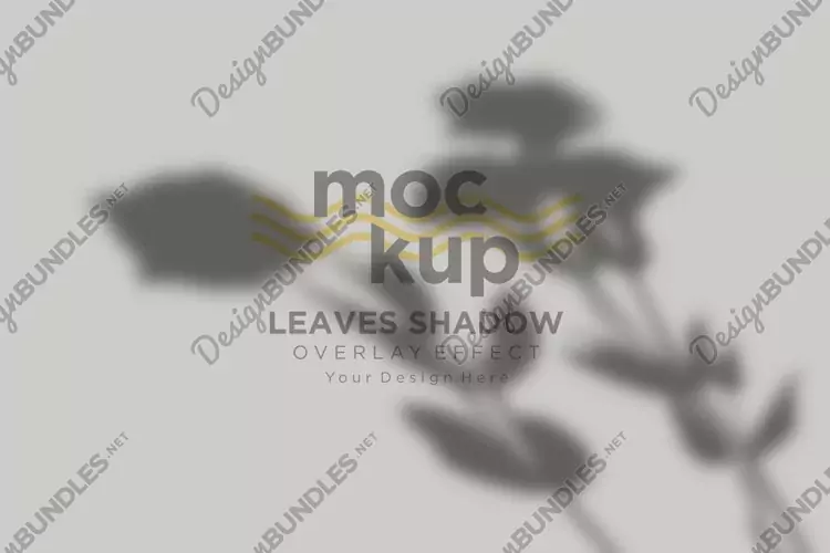 Leaves Shadow Overlay Effect Mockup