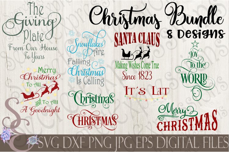 Christmas Bundle 8 Designs example image 1