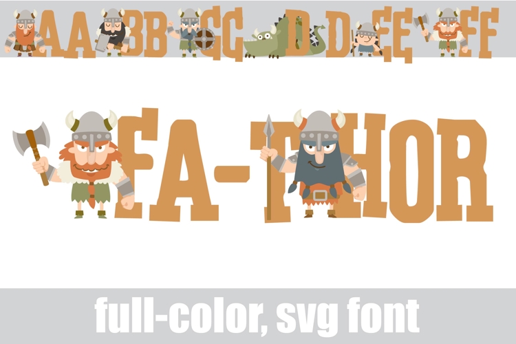 Fa-Thor Brown Color Font