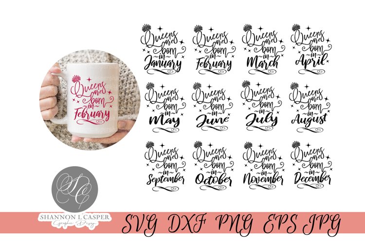 Queens are born in... SVG PNG