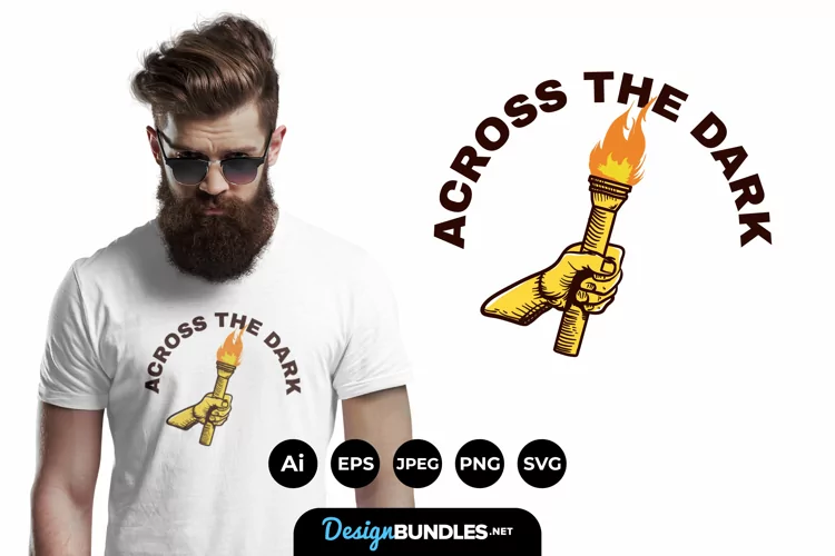 Across The Dark for T-Shirt Design