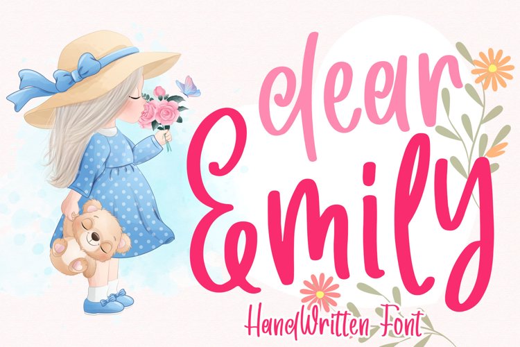 Dear Emily - Cute Handwritten Font example image 1