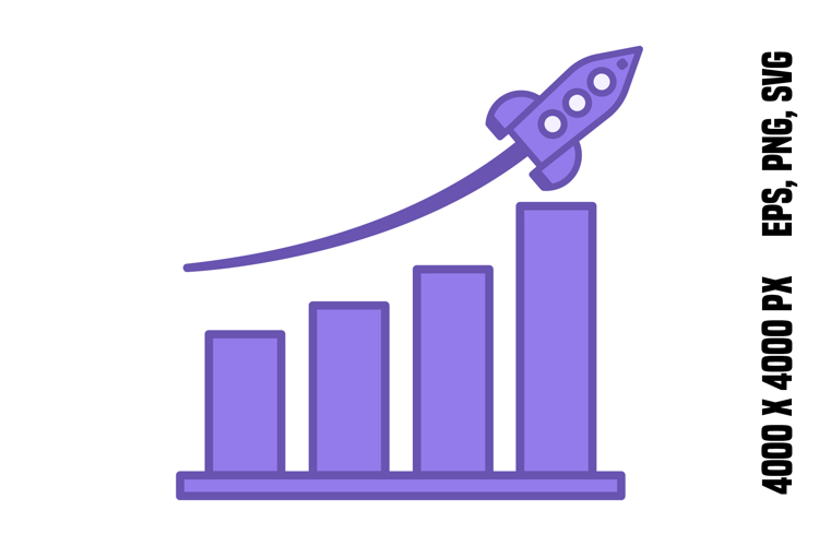 Colored Growth Icon